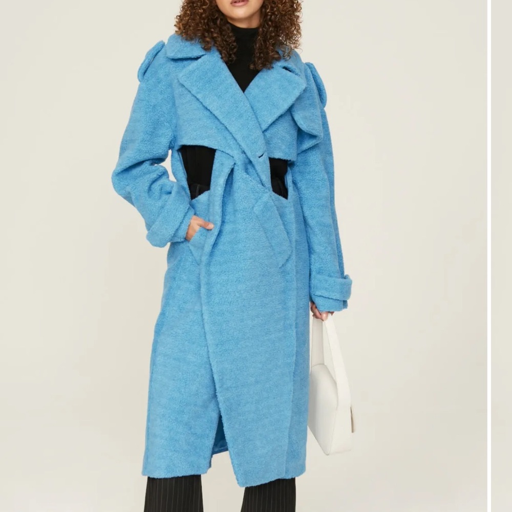 Coperni Azure Teddy Coat
